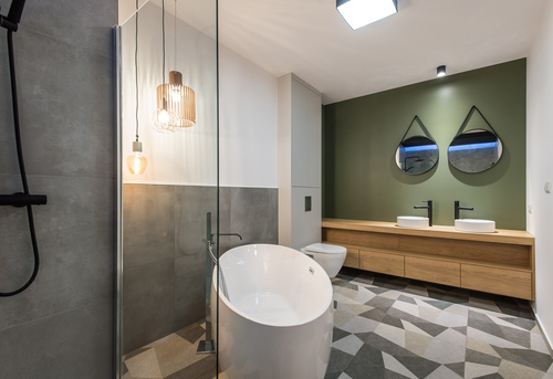projektowanie łazienki w stylu loftowym